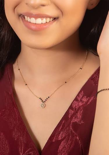 Floral Glow Gold Mangalsutra